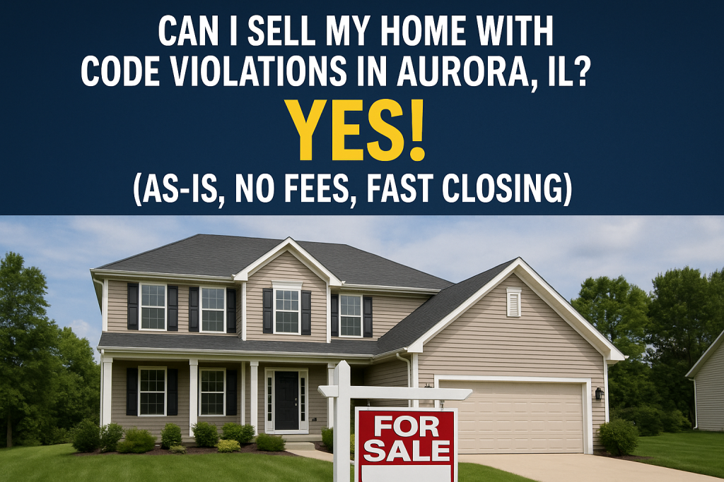 Sell home with code violations Aurora, IL