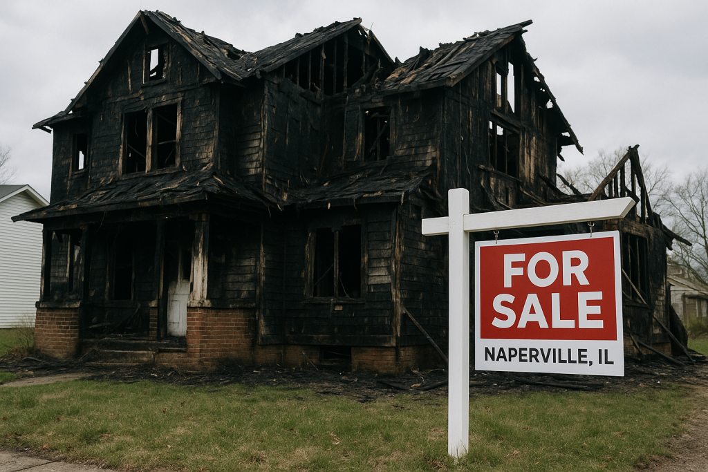 Sell a House with Fire Damage in Naperville, IL